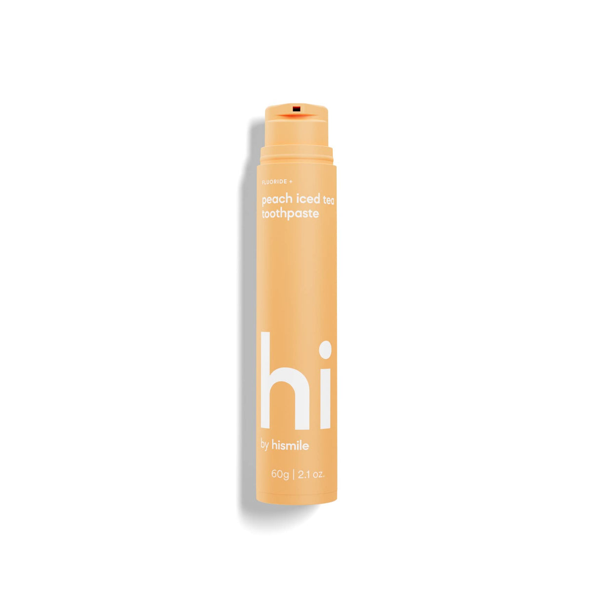 Hi by Hismile con sabor durazno té helado en tubo para una limpieza fresca