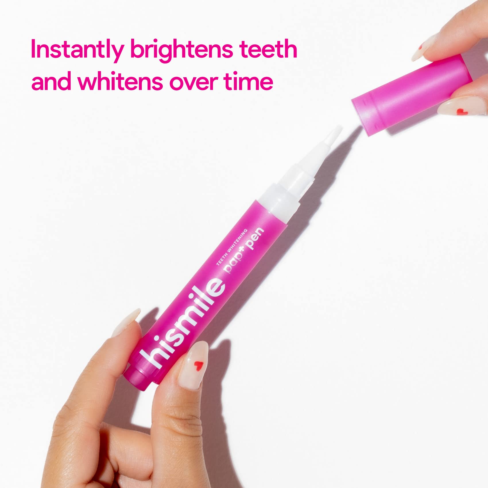 HISMILE Pap+ bolígrafo: fórmula sin peróxido para dientes sensibles.