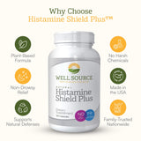 Enfoque natural de Histamine Shield Plus para bienestar respiratorio en casa.
