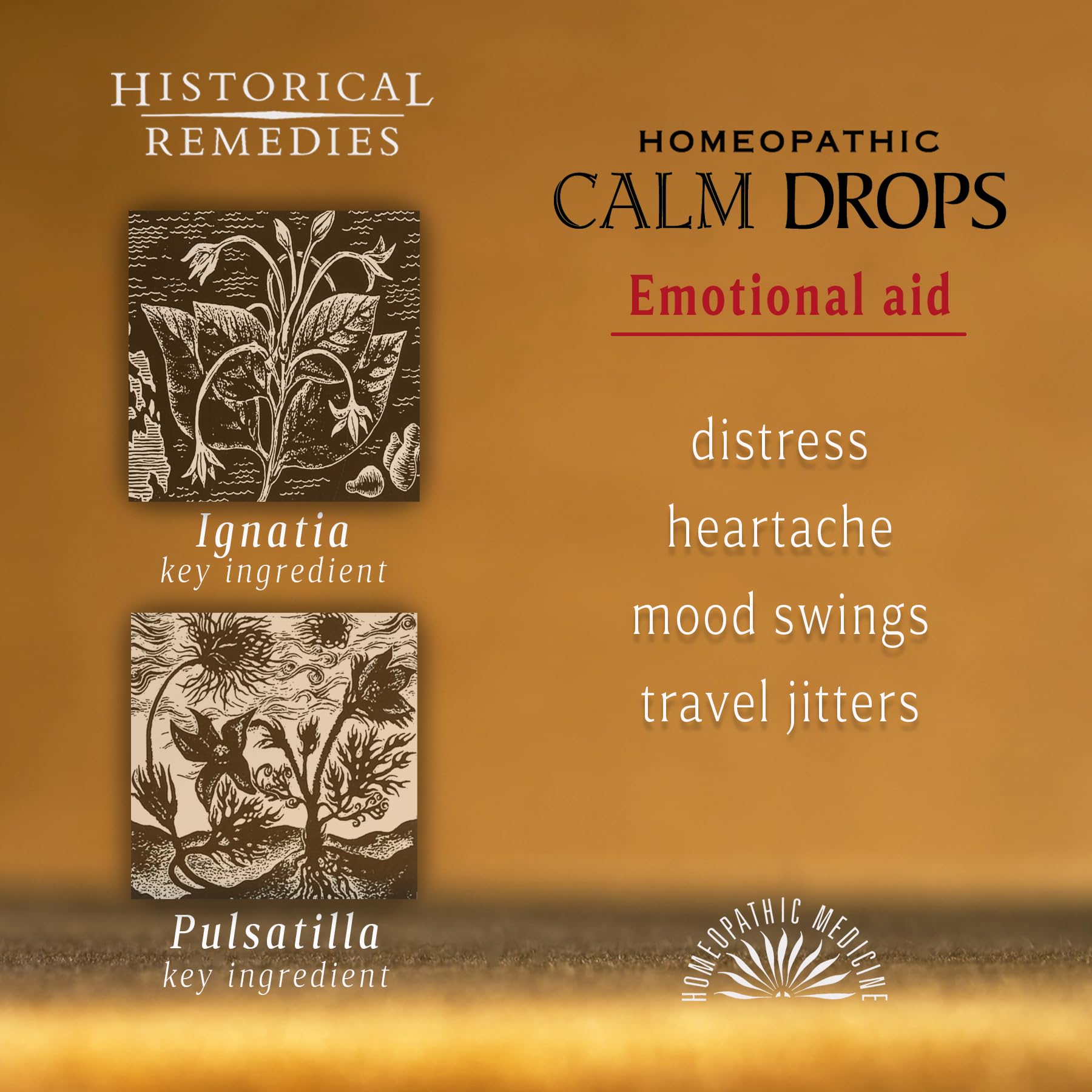 Aroma a vainilla de Calm Drops de Historical Remedies para relajación suave