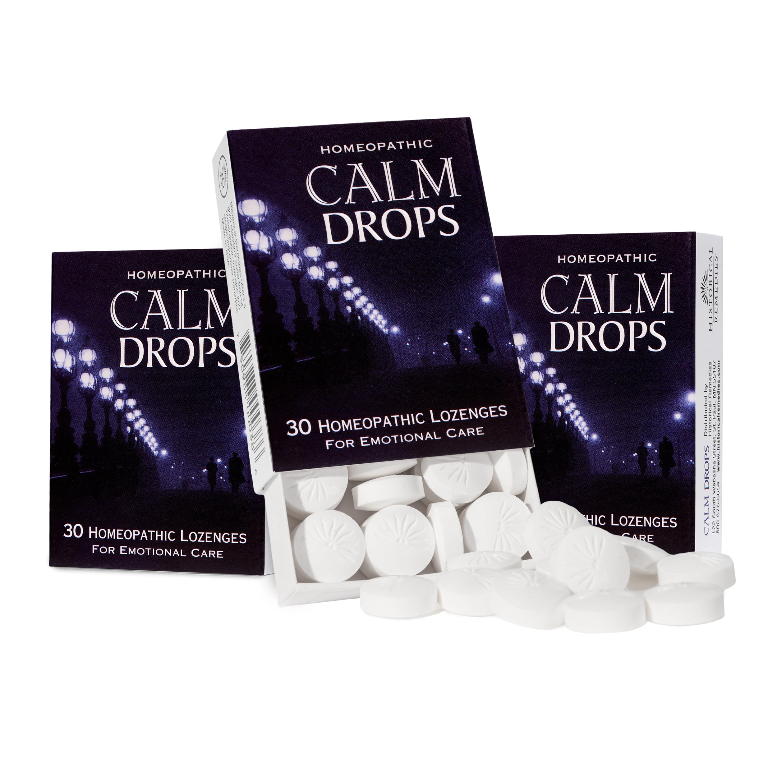 Historical Remedies Calm Drops: botella de vainilla orgánica para relajación diaria.
