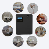 Hitish difusor instalado en diferentes entornos: hogar, oficina y spa.