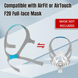 HITISPACE AirFit F20 cabezal resistente y cómodo para noches tranquilas.