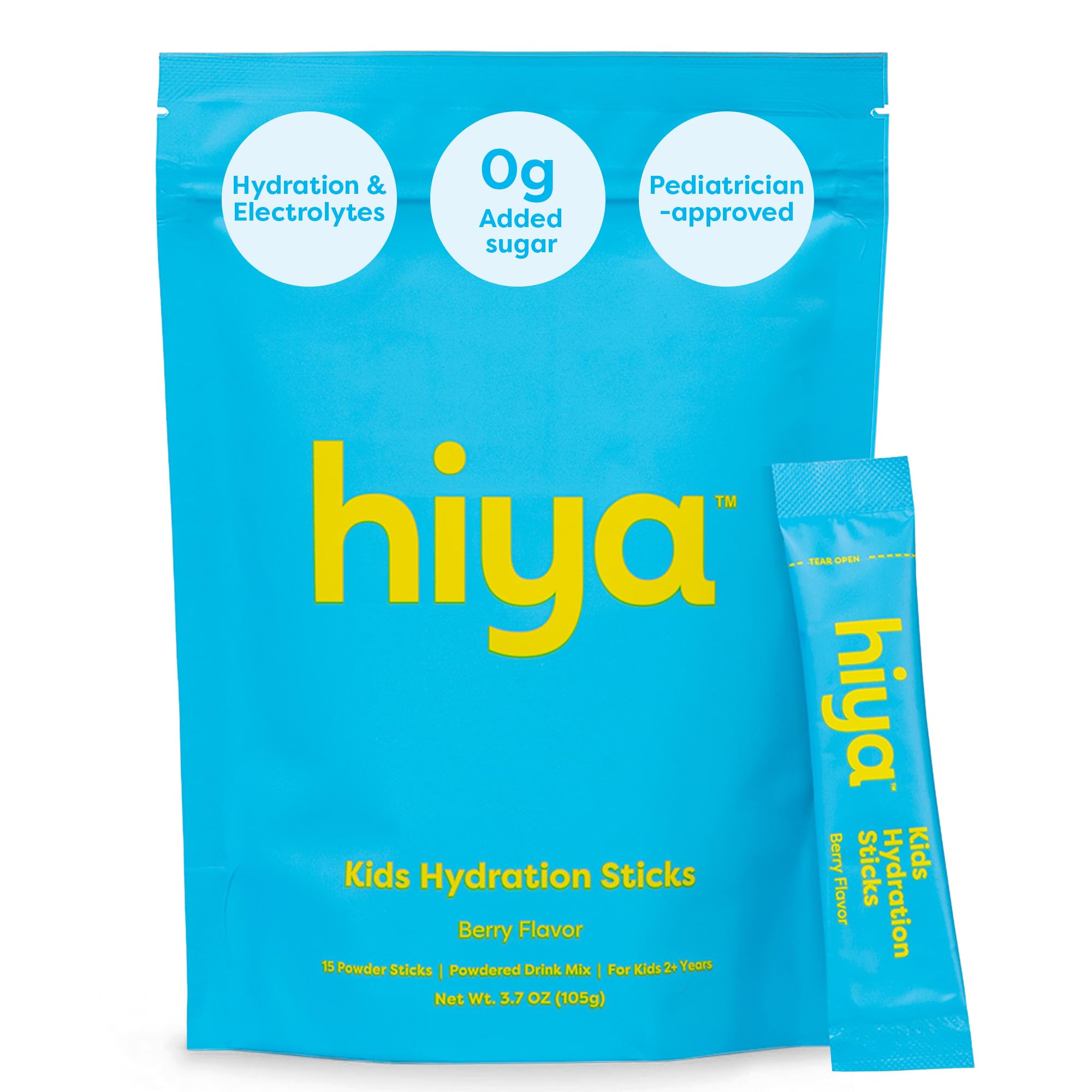 Hiya Kids Hidratacion Stick Frambuesa: sabor natural para actividades.