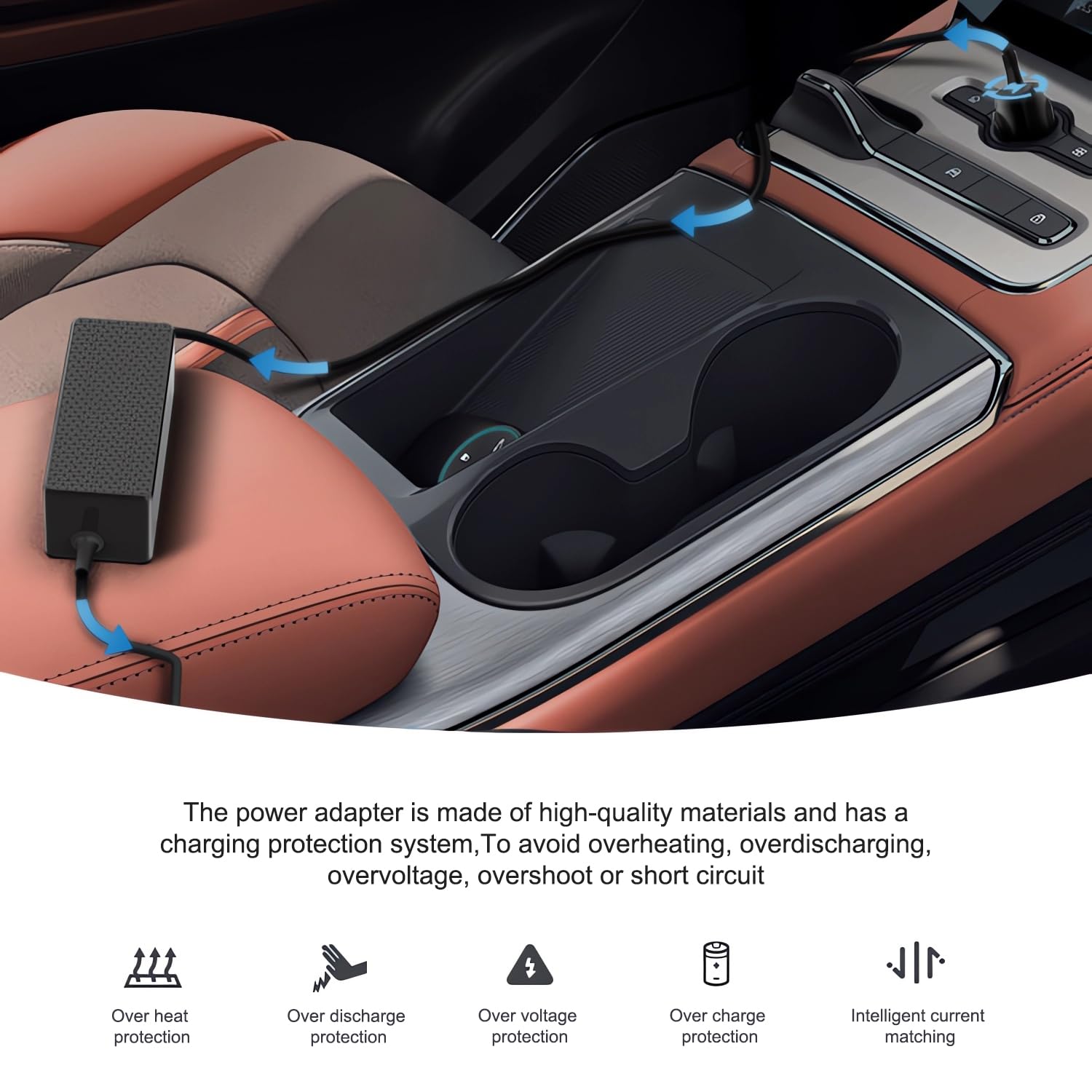 Diseño compacto HKY para espacios reducidos en coche.