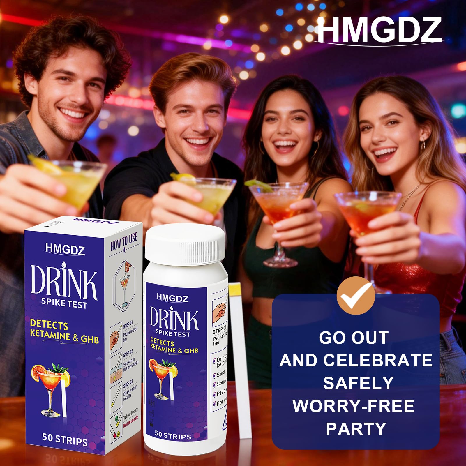 Detección universal para todo tipo de bebidas con HMGDZ Drink Spike.