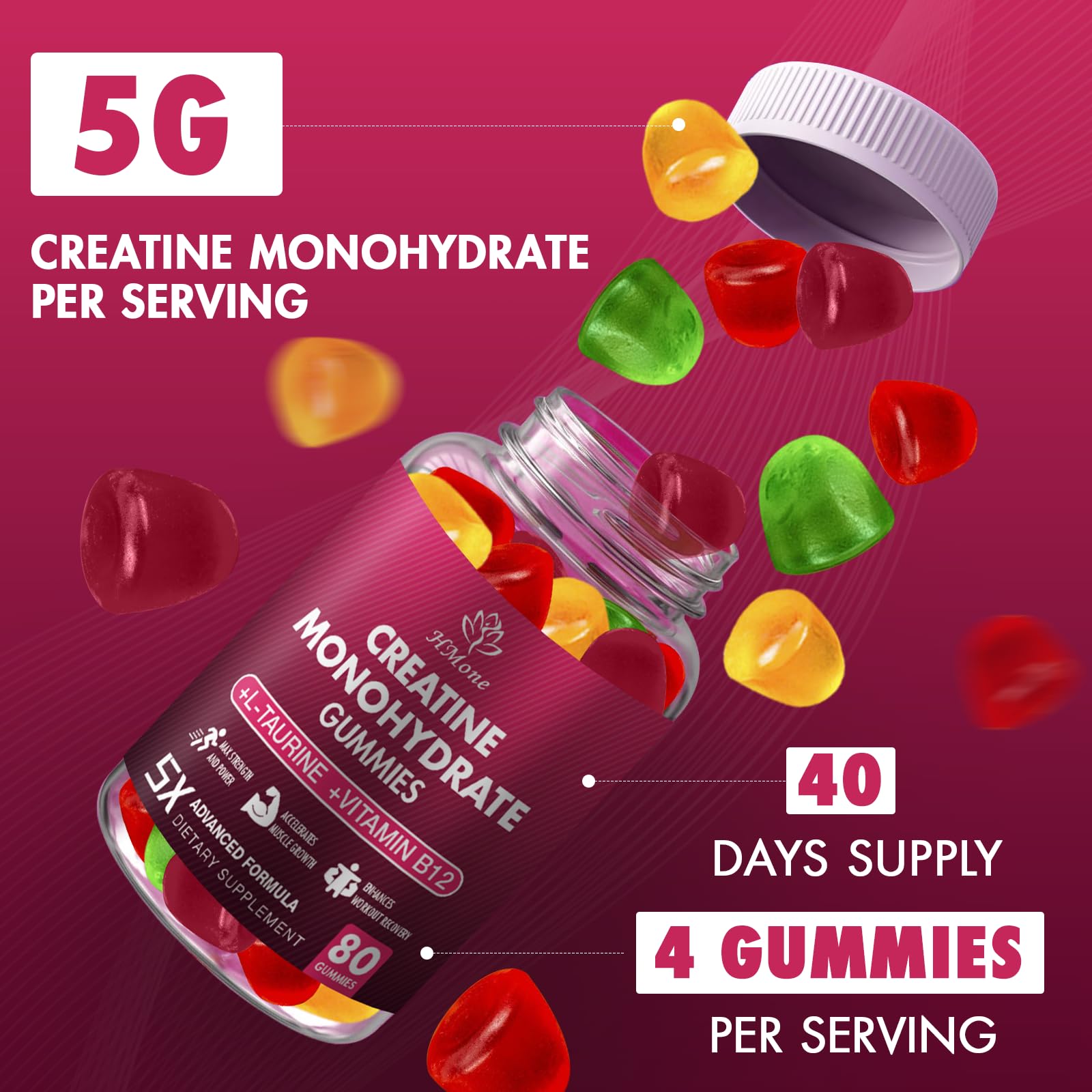 Gomitas HMone veganas, etiqueta de calidad y seguridad
