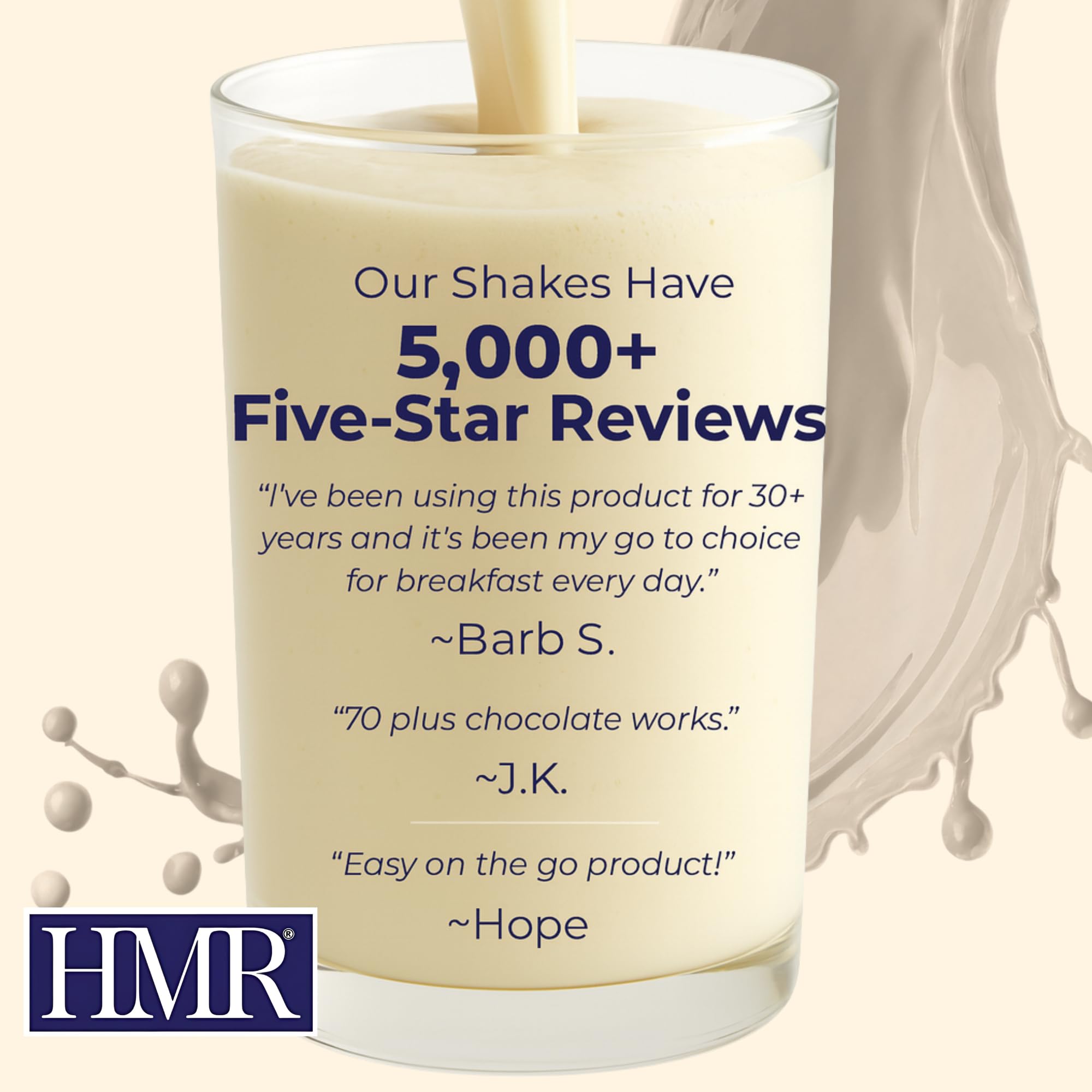 HMR 800 Shake vainilla cuchara espesa, sensación de saciedad.