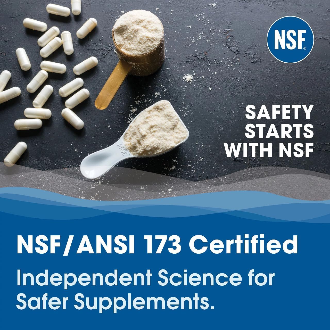 HMS Nutrition Liposomal Vitamina C 1600 mg, NSF-certificada y calidad certificada.
