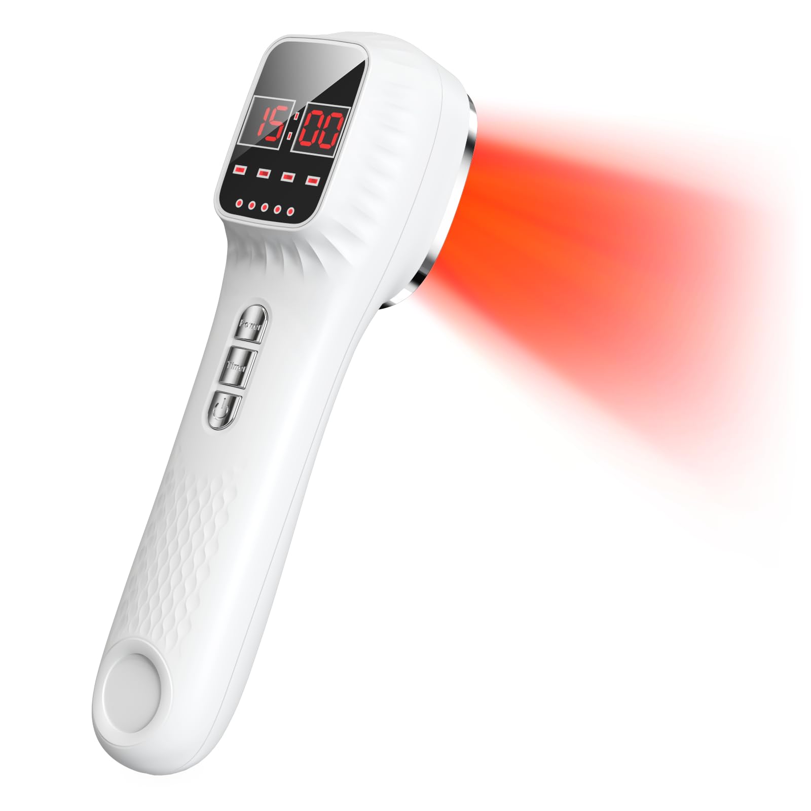 Hoakya terapia luz roja con soporte para manos libres.
