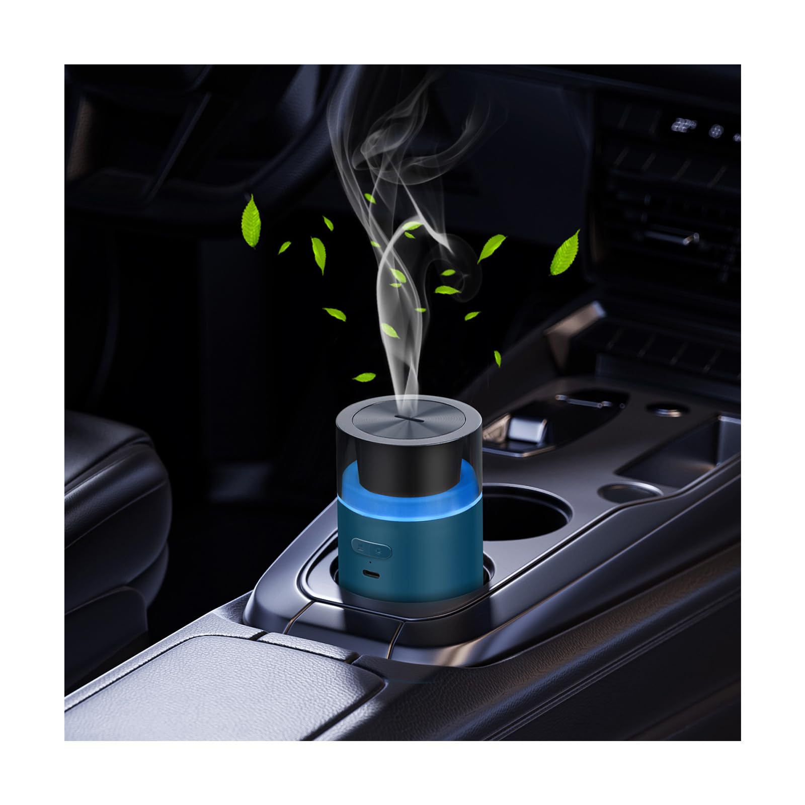 Difusor Hodemi portátil con color azul para aroma suave en casa.