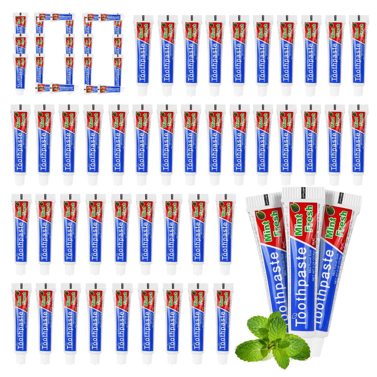 HOIQIRY dentifrico mini 8 g para viaje, limpieza rápida y fresca.