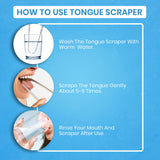 Limpia lengua HOKIN para uso diario, duradero y fácil de limpiar.