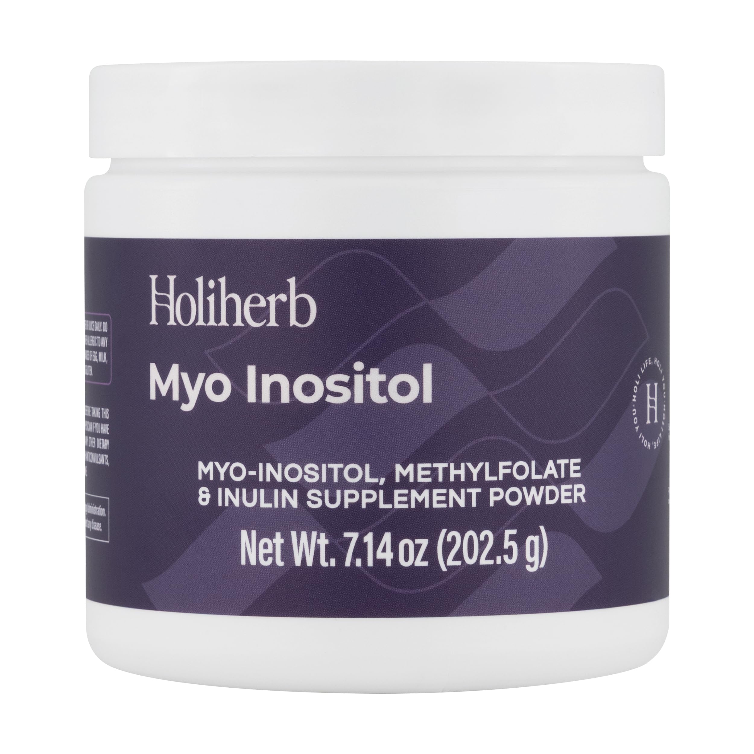 Holiherb Myo-inositol - botella para uso diario y equilibrio hormonal.