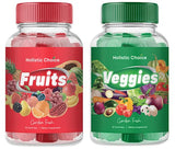 Gomitas de verduras Holistic Choice en frasco para nutrición diaria