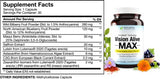 Vision Alive Max, etiqueta clara, destaca ingredientes naturales para el cuidado visual diario