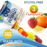 Litio Orotate Holistic MD: gomitas sabor limón para una dosis agradable.