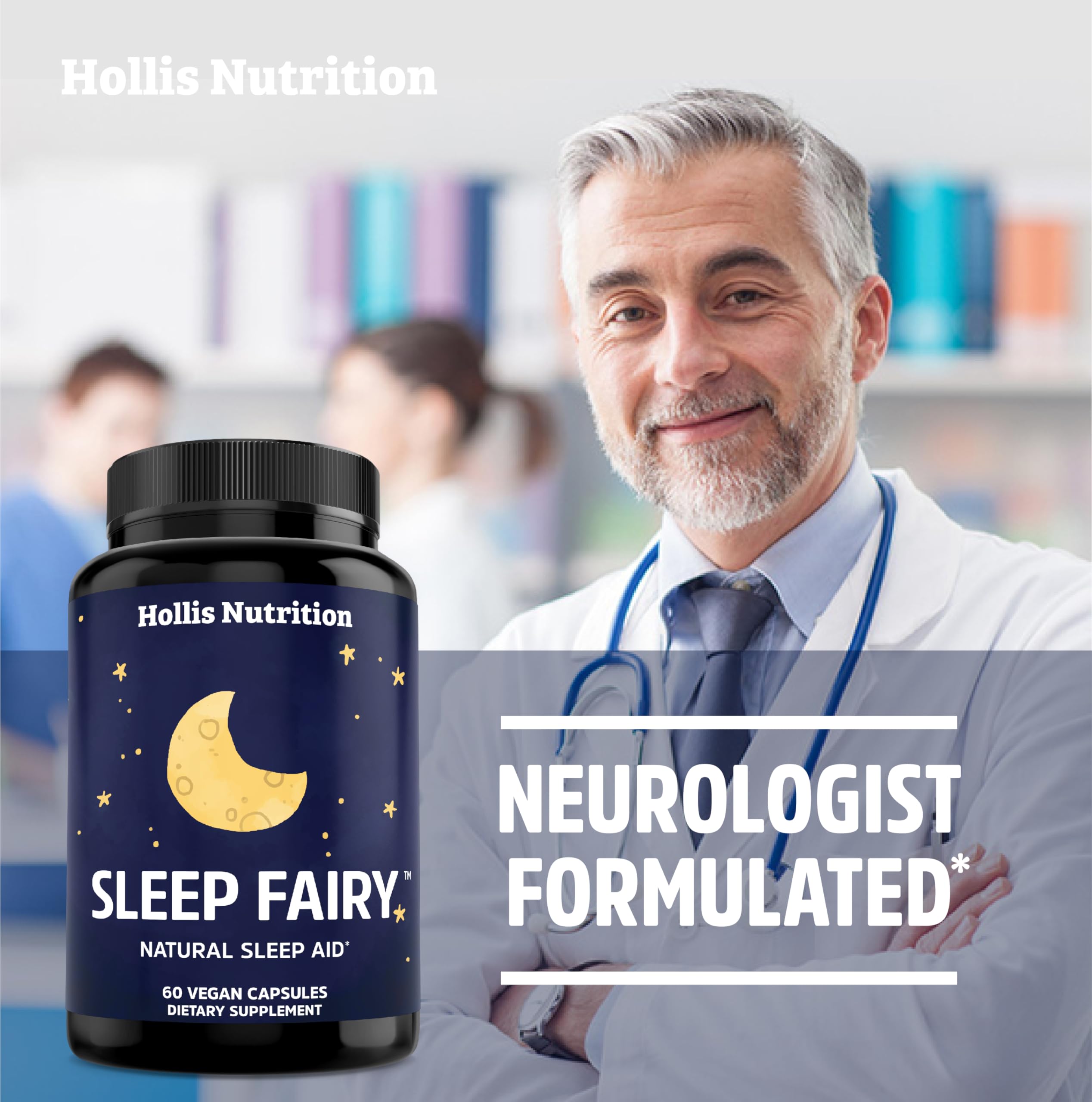 Sleep Fairy combina L-teanina, GABA y ashwagandha para apoyar la calma mental.
