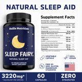 Sleep Fairy contiene melatonina 10 mg para facilitar la conciliación del sueño.