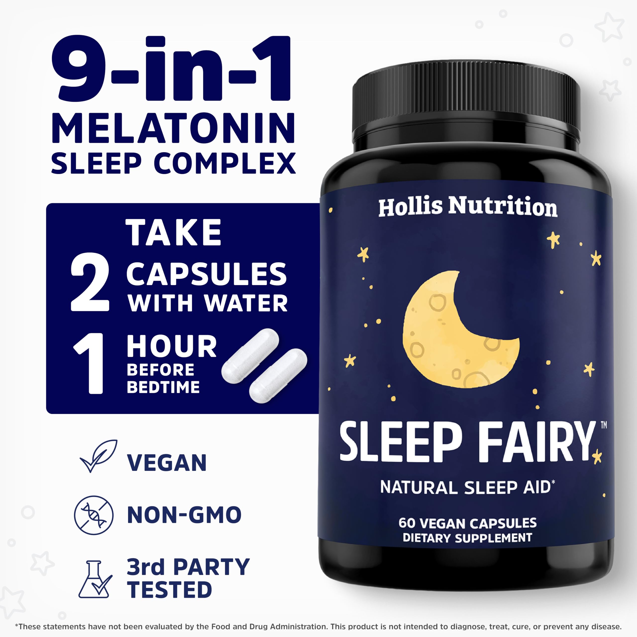Sleep Fairy incluye valeriana y manzanilla para un ambiente de descanso cómodo.