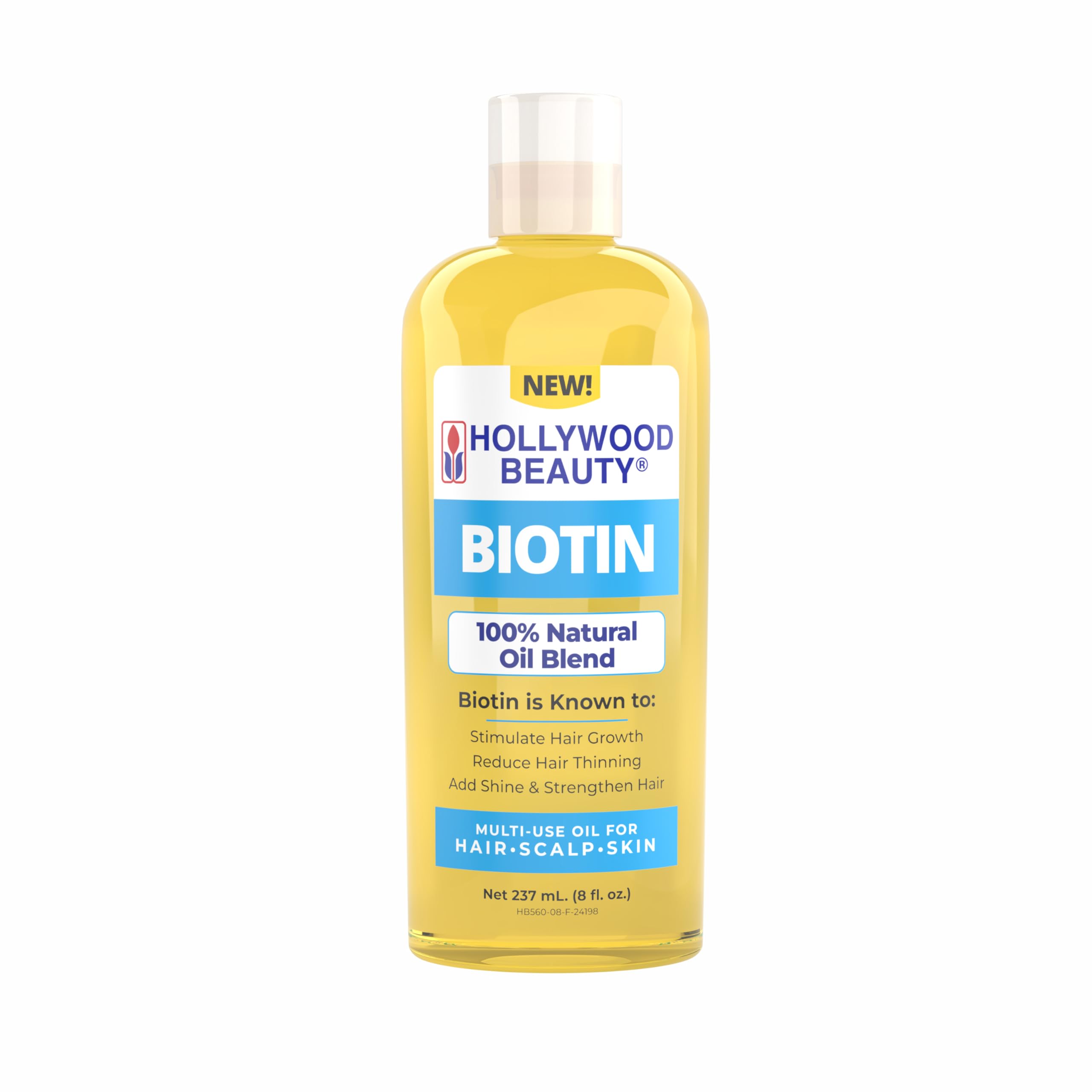 Hollywood Beauty Aceite de Biotina para cabello: brillo y fortaleza posibles