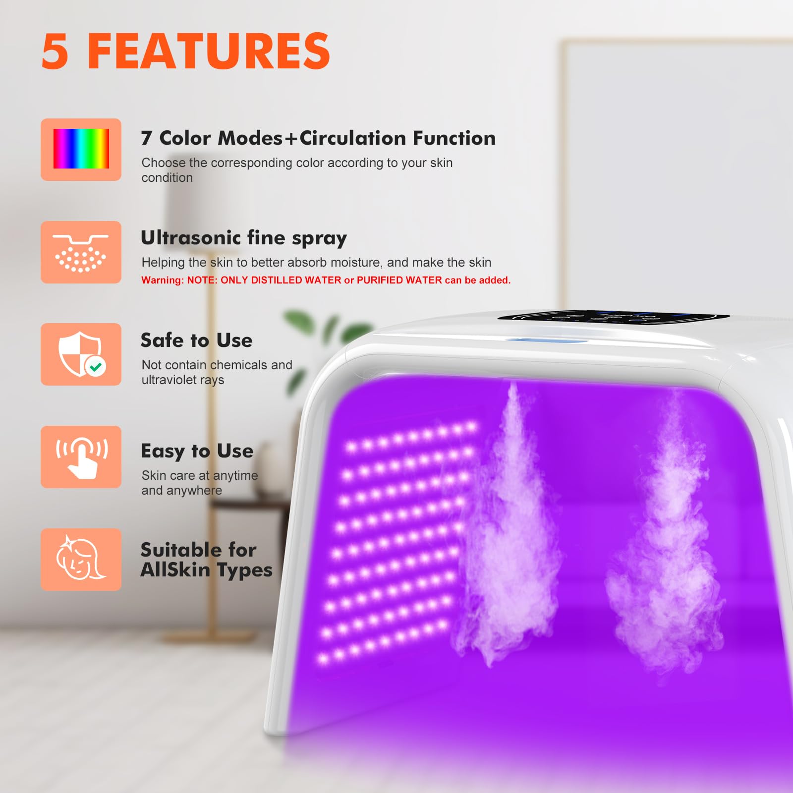 Holsn ciclo de terapia LED, personalización de duración