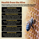 Holy Cow Health Propolis Manuka etiqueta-diseño que transmite calidad y naturalidad