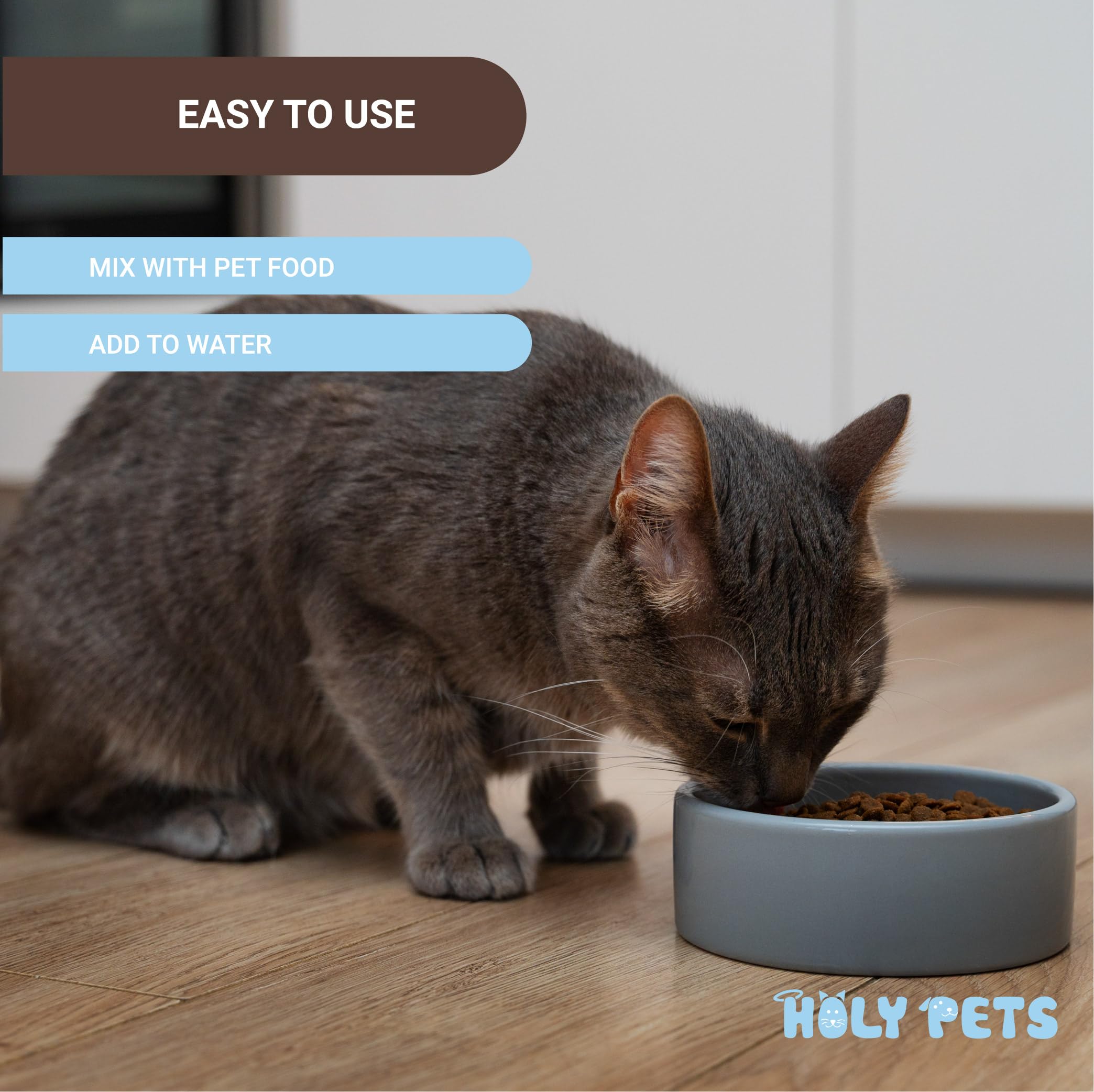Holy Pets envase de 250 g, suministro prolongado para varios gatos.