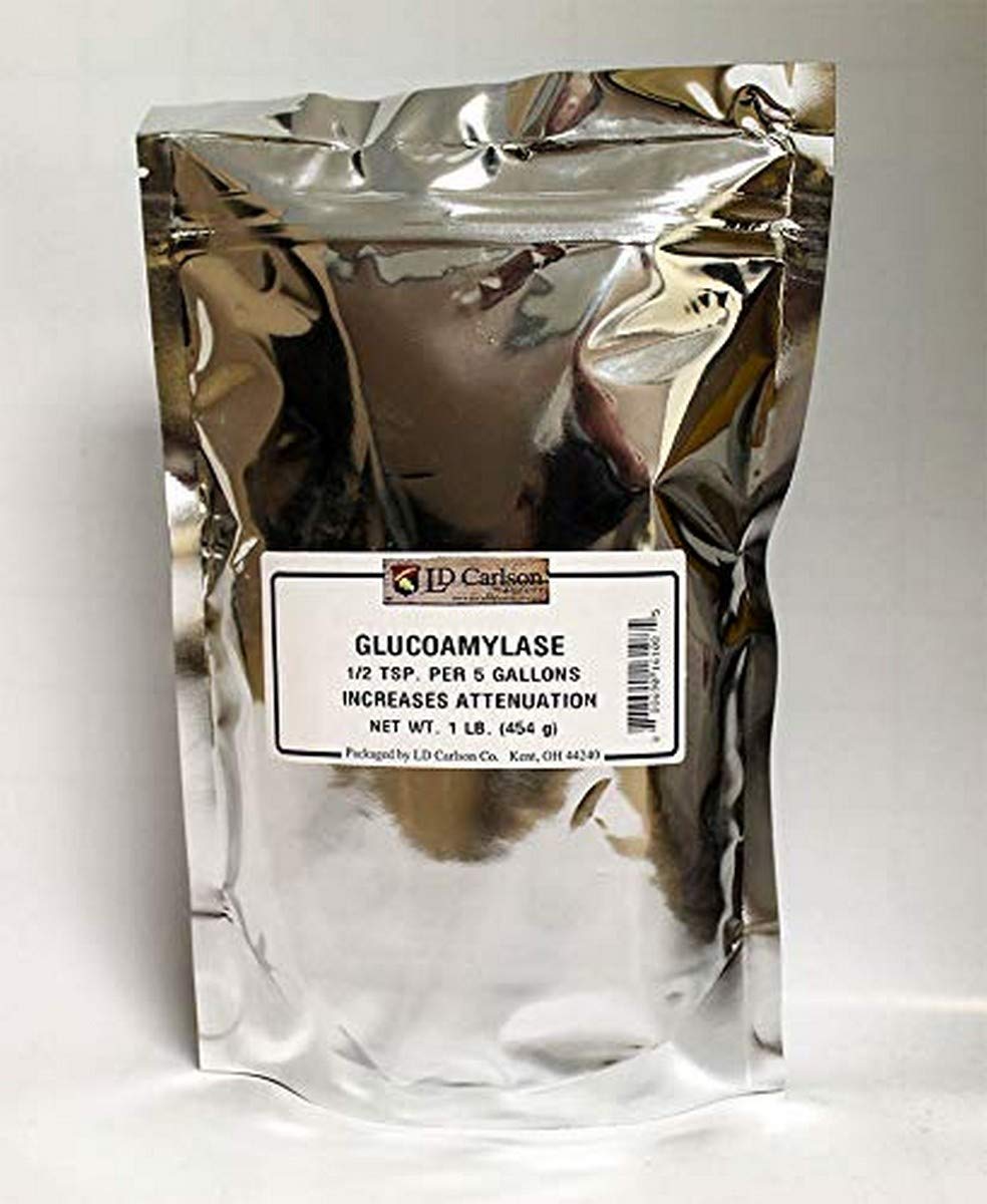 Home Brewing Supplies glucoamilasa, polvo para sacarificación en envase de 1 libra