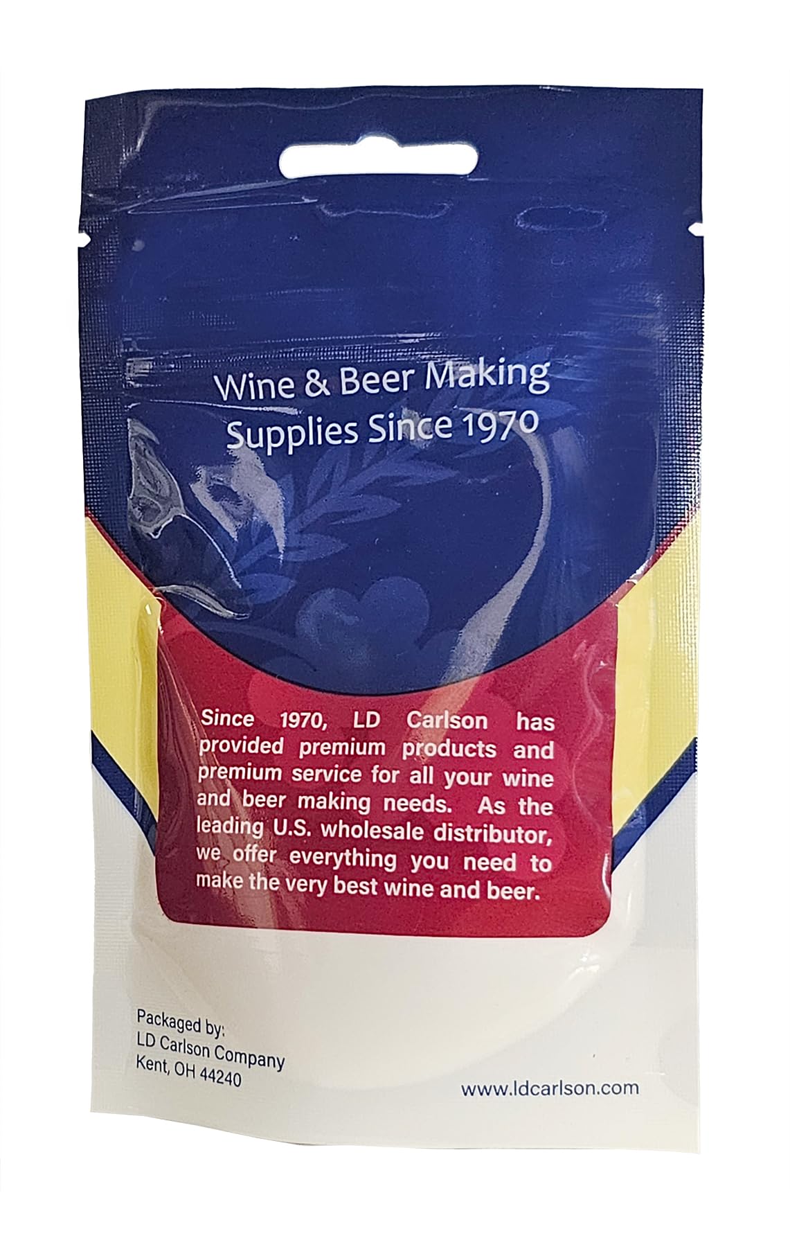 Home Brewing Supplies Glucoamylase 6108, etiqueta clara destacando enzima de maceración.