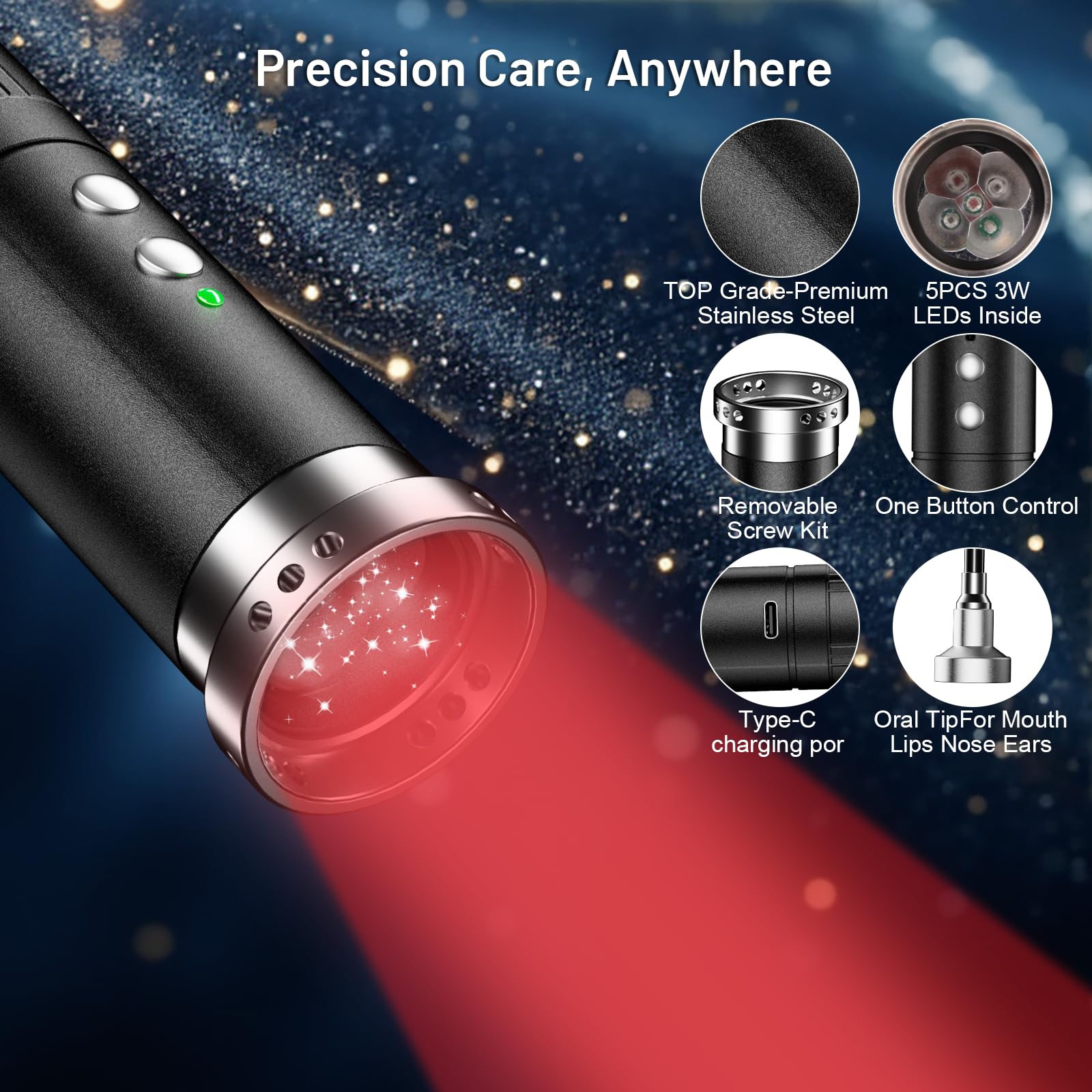 HomeCare varita 10hz pulsos para sesiones suaves y constantes.