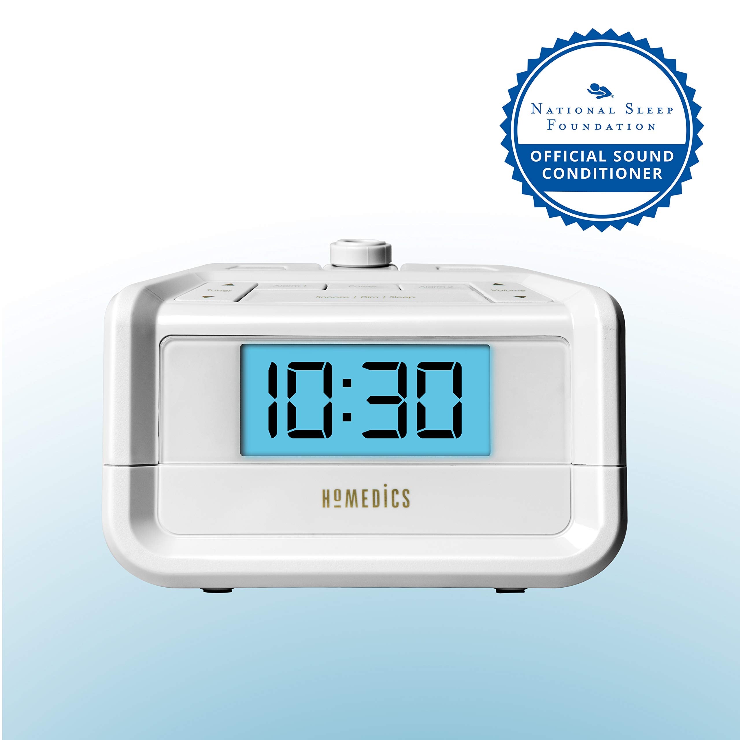 HoMedics SoundSpa ajuste automatico de hora y horario de verano
