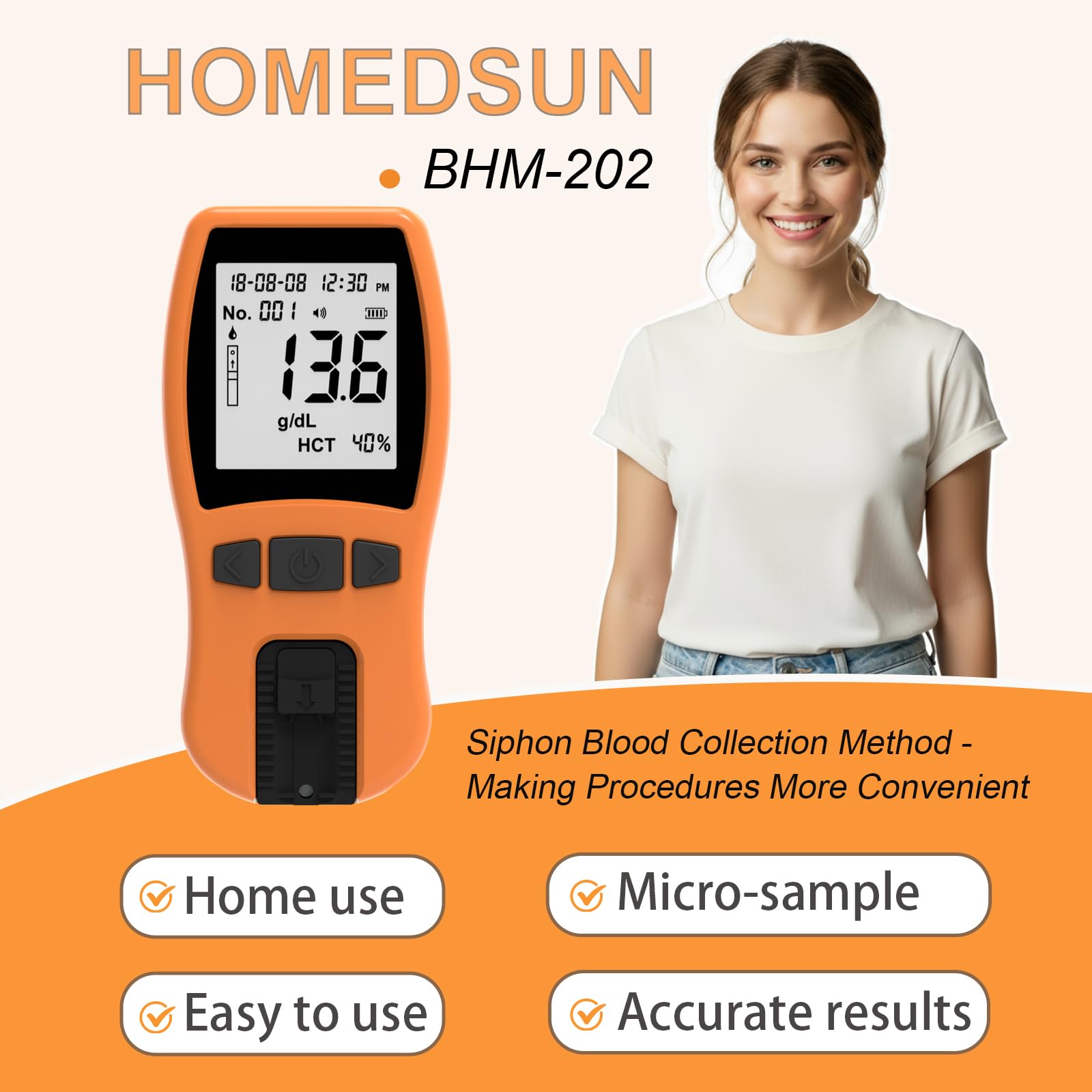 Lancetas incluidas para HOMEDSUN HSBHM-202 en casa