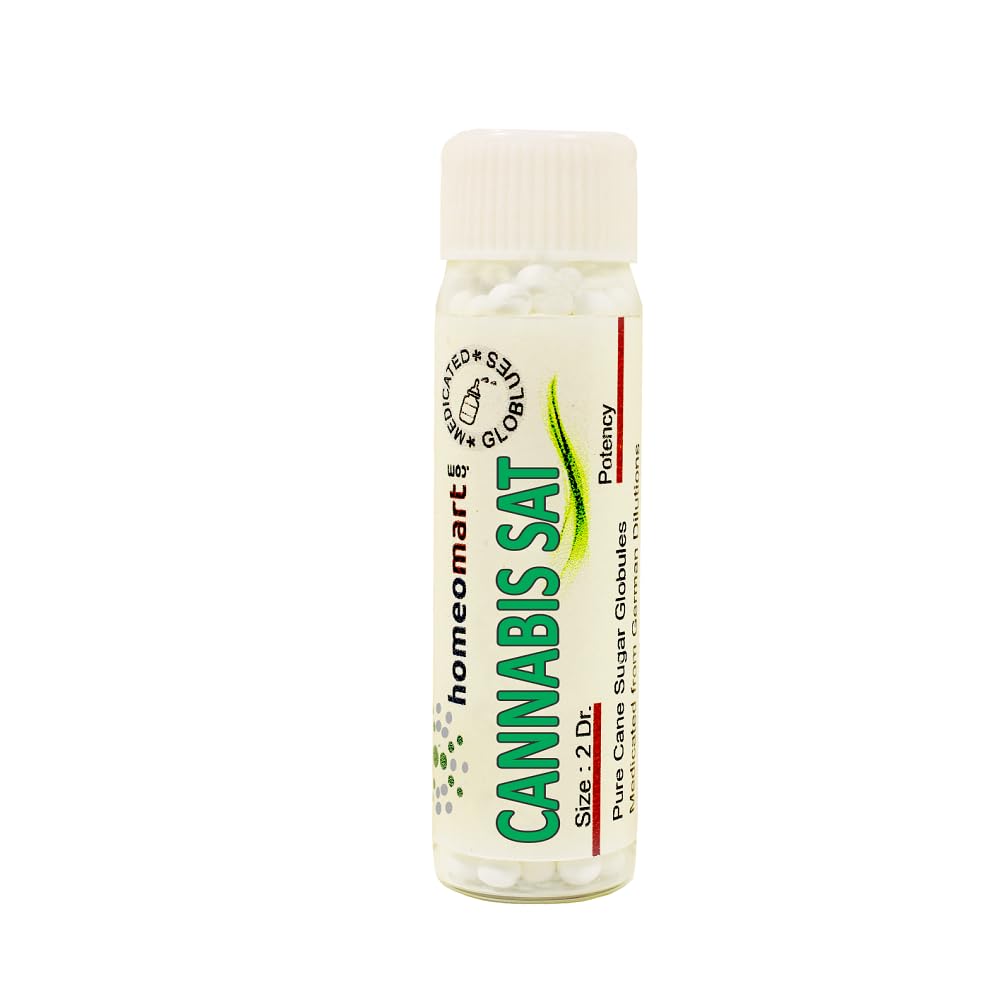 Homeomart Cannabis Sativa pastillas, dosis diaria simples para disolver bajo la lengua.