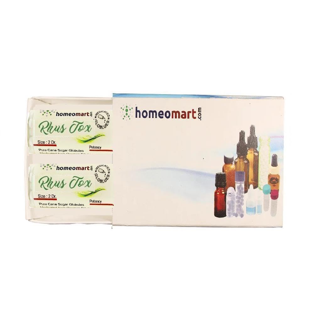 Homeomart Rhus Toxicodendron globulos para uso diario y apoyo natural