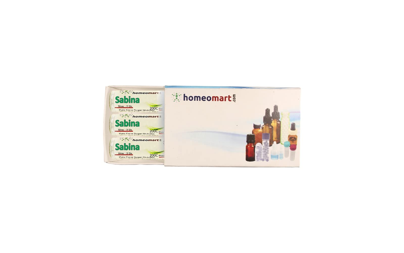 HomeoMart Sabina Pellets 200C en pack de 3 para uso diario.