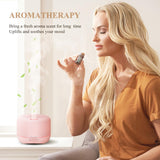 Homeweeks difusor rosa con control remoto para ajustar colores y niebla