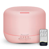 Homeweeks difusor de aceites 500ml rosa con luz de colores para ambiente
