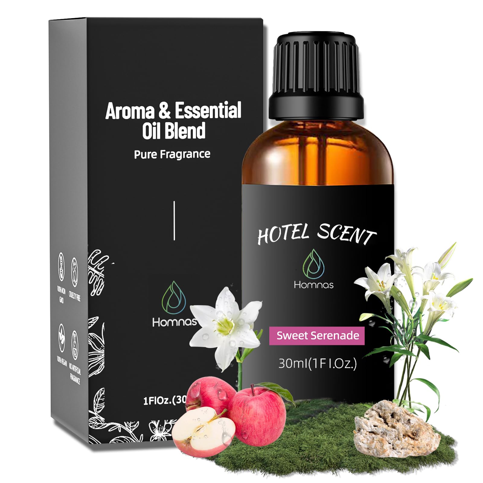 Homnas Serenada: aceite para difusor, ambiente elegante en casa.