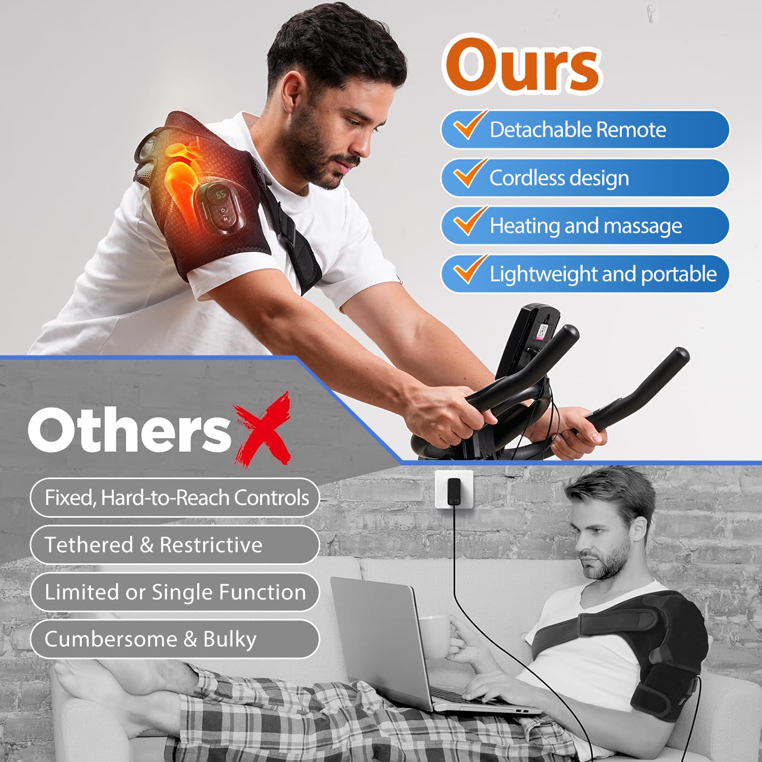 HOMRELEXA correas ajustables aseguran un ajuste cómodo y seguro.