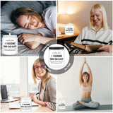 Vela Homsolver lavanda aromaterapia suave, ayuda a relajarte después del traslado.