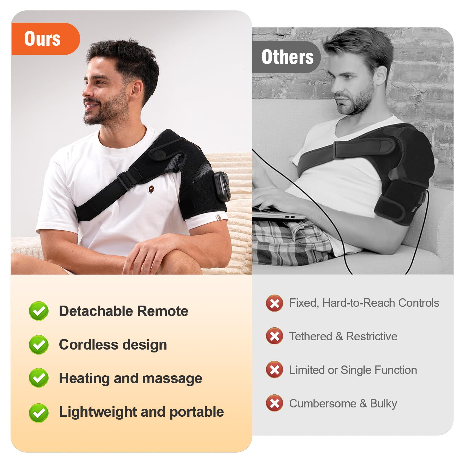 HOMVIMI correas de ajuste ergonómicas para tallas diferentes.
