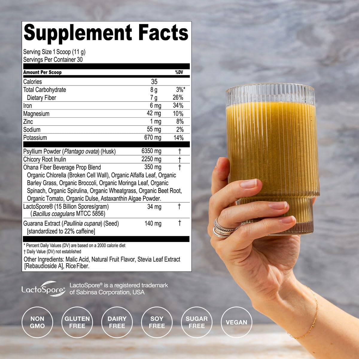 Hona Fiber + Greens aporta energía natural para el día