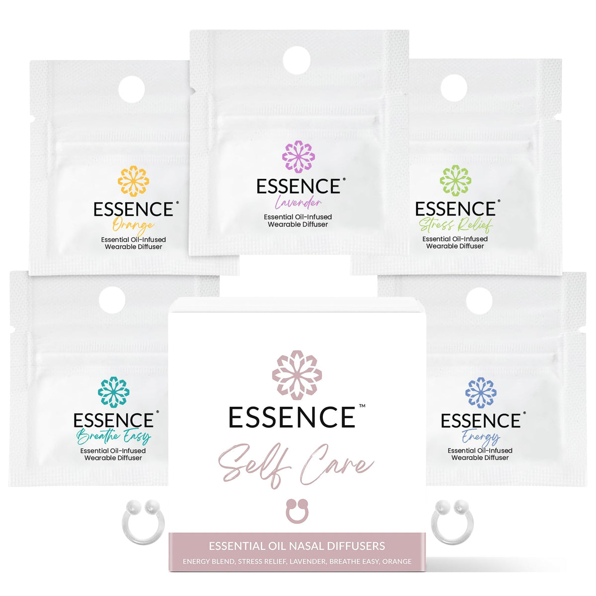 HONÉ Essence: anillos nasales de silicona para aromaterapia discreta durante el día