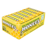Honees Drops miel limón frente: alivio suave para irritación de garganta y sabor refrescante