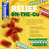 HONEES Pastillas miel limón: sabor cítrico para suavizar la irritación de garganta.