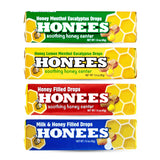 Gotas rellenas de miel Honees: pack variado para cuidado de la garganta