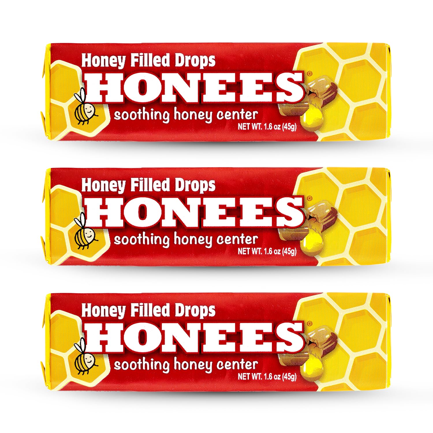 Gotas Honees con miel real para alivio suave de la tos.