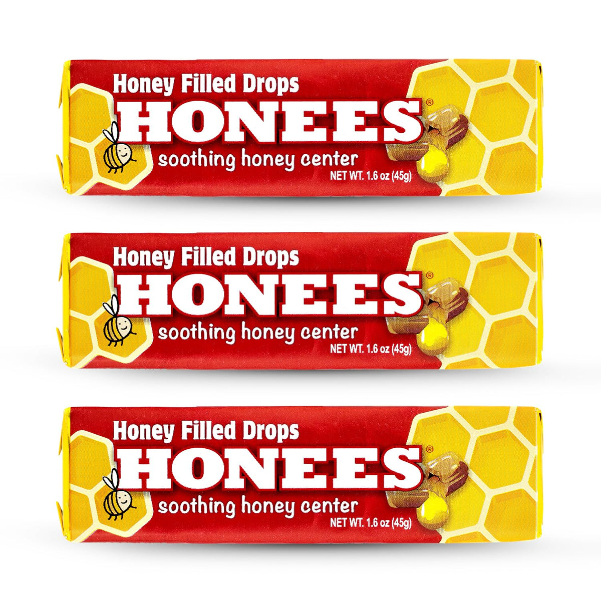 Gotas Honees con miel real para alivio suave de la tos.