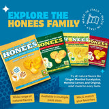 Presentación variada de Honees para elegir sabores naturales.
